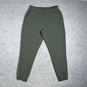 Eddie Bauer Sweatpants Women's medium‎ Army Green Pull On Lounge Baggy Comfy
